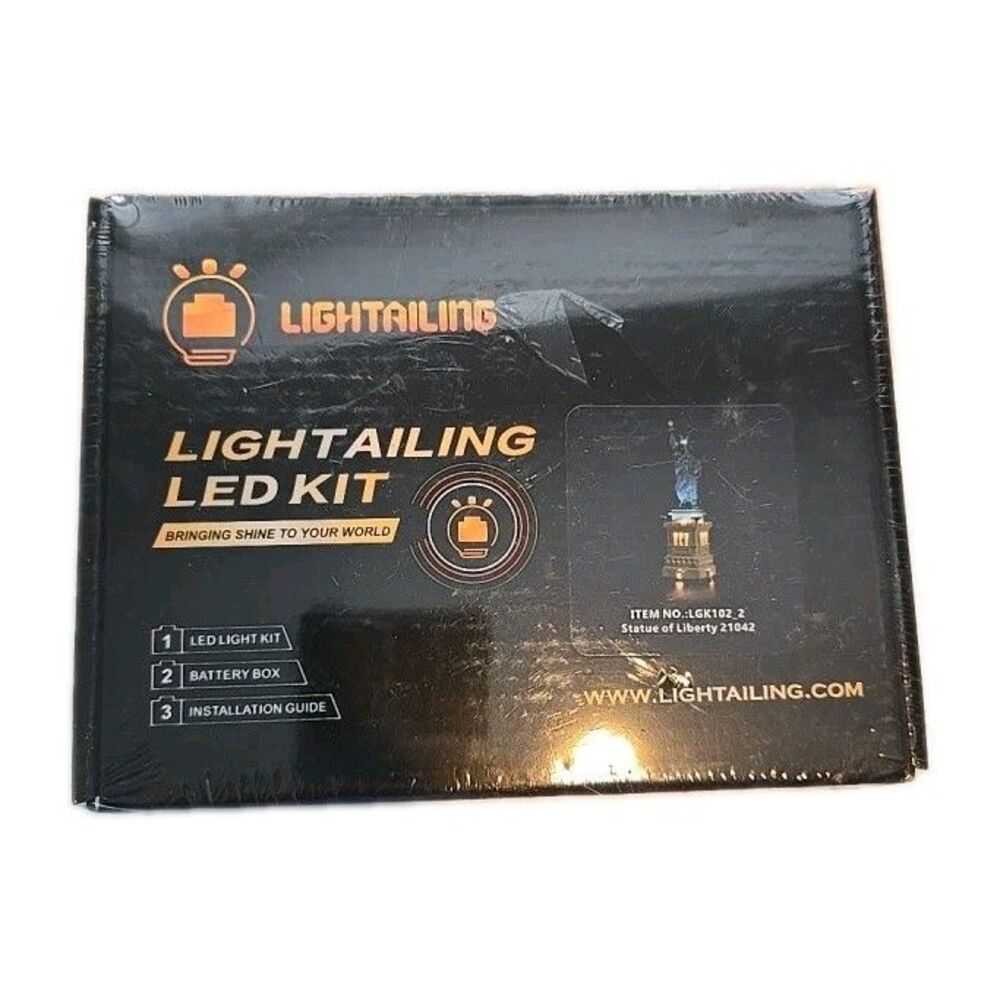 NEW OPEN BOX Lightailing LED Kit Statue of Liberty 21042 ITEM# LGK102